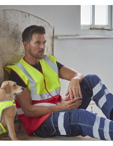 Y-YK107-Gilet bicolore haute visibilité (HVW122)